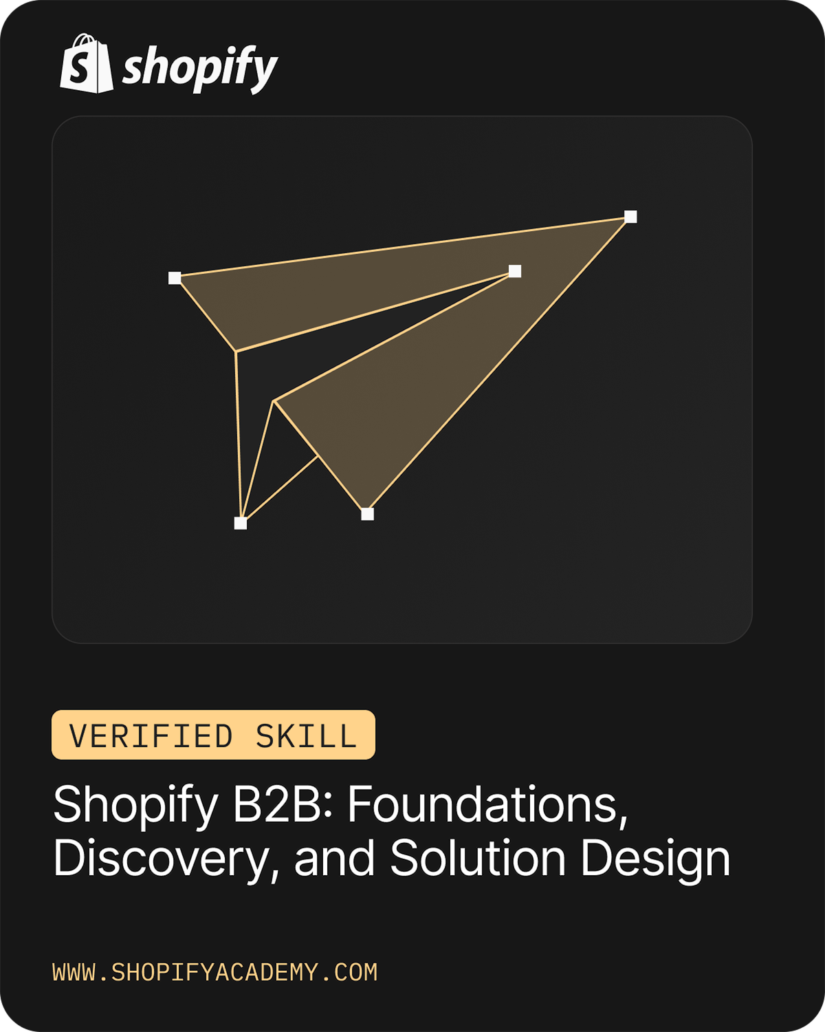 Shopify Skill Badge - Shopify B2B foundations Discovery And Solution Design